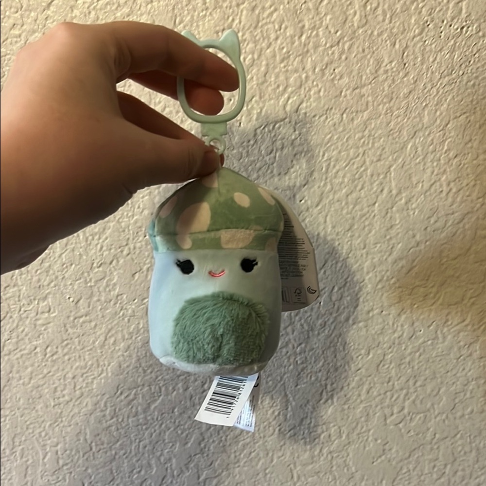 Squishmallows Green Mushroom Clip